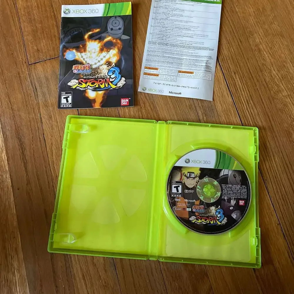 Naruto Shippuden: Ultimate Ninja Storm 3 - Xbox 360 ‎ Original Instruction book